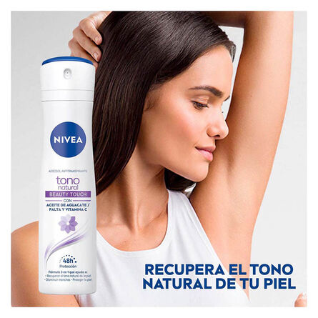 Desodorante Aclarante Nivea Tono Natural Beauty Touch Spray 150 ml image number 4