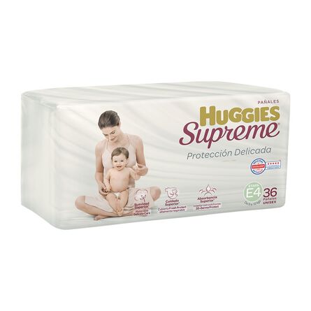 Pañal para Bebé Huggies Supreme Unisex, Etapa 4 con 36 Piezas image number 2