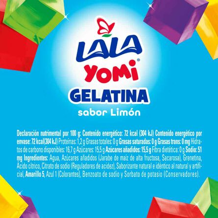 Gelatina Lala Yomi Limón 100 g image number 1