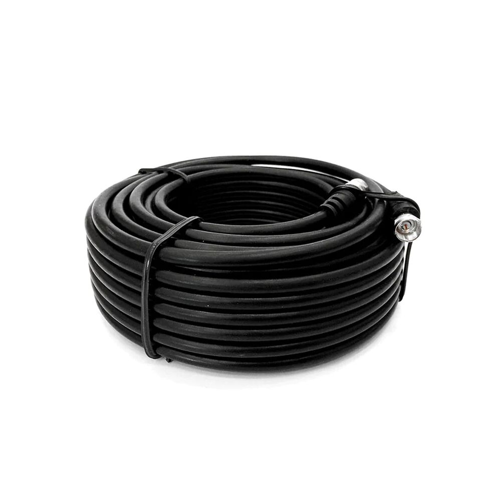 Cable Coaxial Con Conectores de Rosca Steren 205-035 Negro image number 0