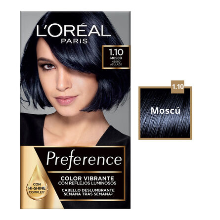 Tinte Preference de L'Oréal Paris 1.10 Moscú Negro Azulado image number 1