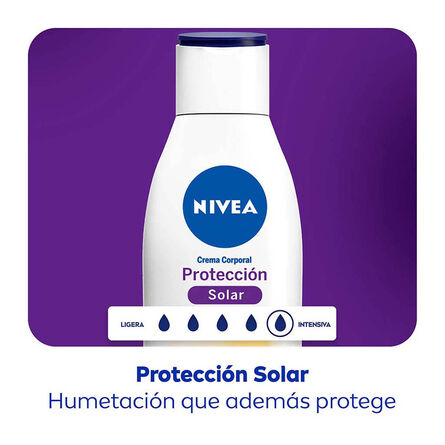 Crema Corporal Humectante Nivea Protección Solar FPS 15 220 ml image number 6