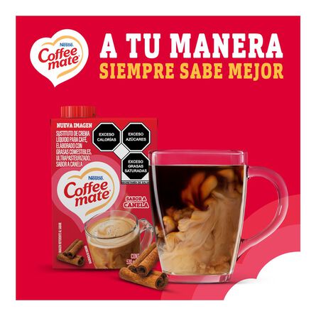 Sustituto de Crema para Café Coffee Mate Líquido Sabor Canela 530g image number 6