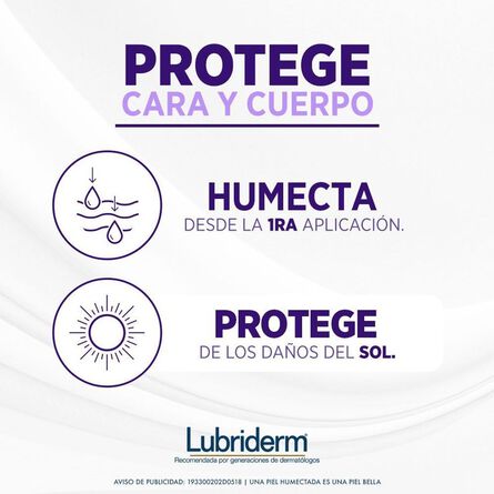 Crema Corporal Lubriderm Protección Solar 400 ml image number 4