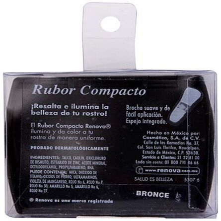 Rubor Compacto Lujo Bronce Renova image number 1