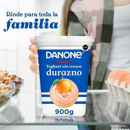 Yoghurt Danone Sabor Durazno 900g image number 2