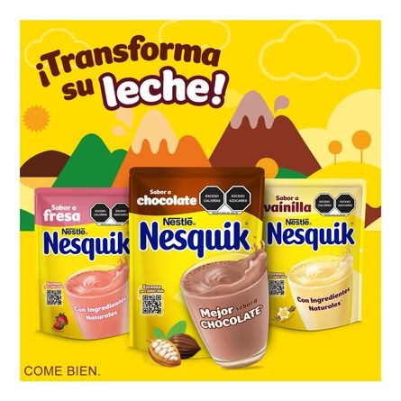 Alimento en polvo Nesquik sabor a chocolate 200 g image number 4
