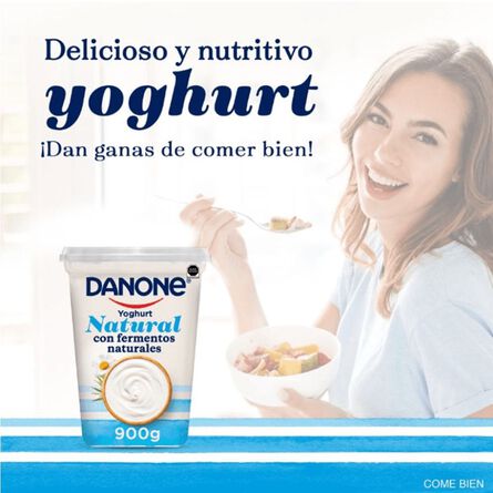 Yoghurt Danone Natural 900g image number 5