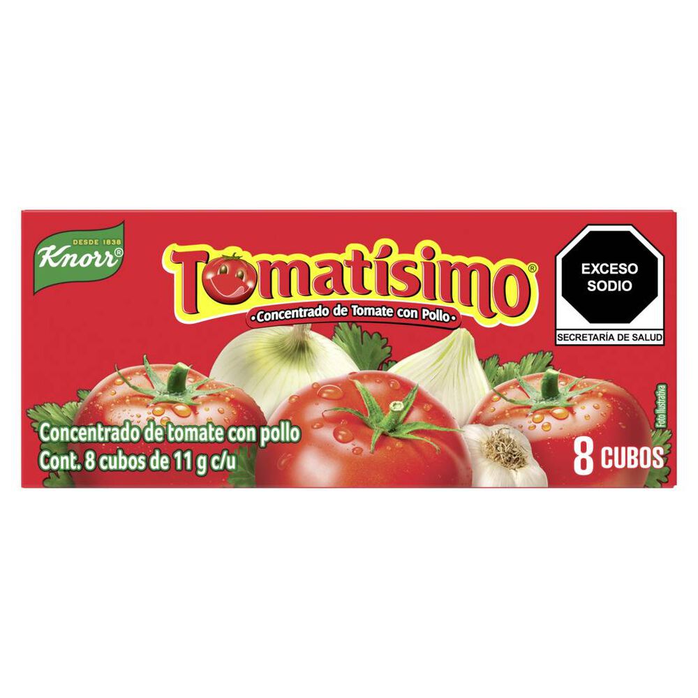 Concentrado de Tomate Knorr Tomatísimo 8 cubos 11 gr image number 0