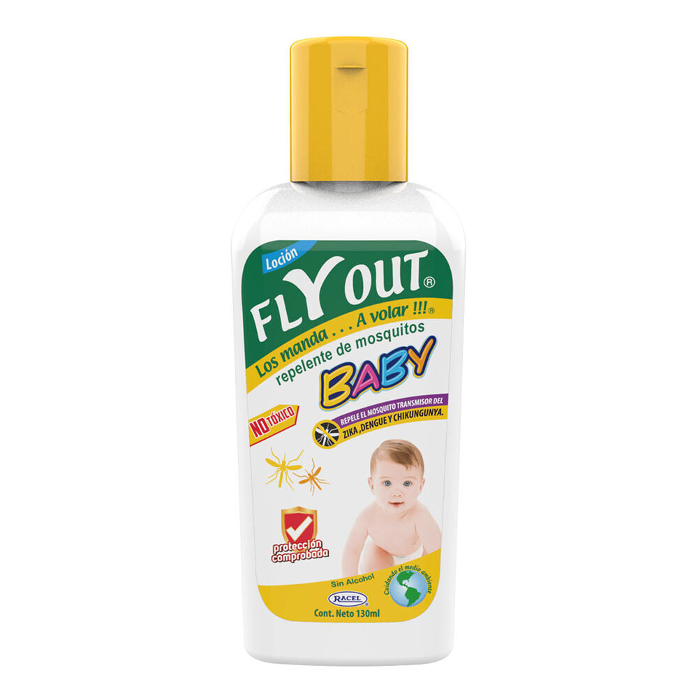 Fly Out Loción Repelente De Insectos Baby Ecológico 130 ml image number 0
