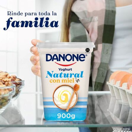 Yoghurt Danone Natural con Miel de Abeja 900g image number 5