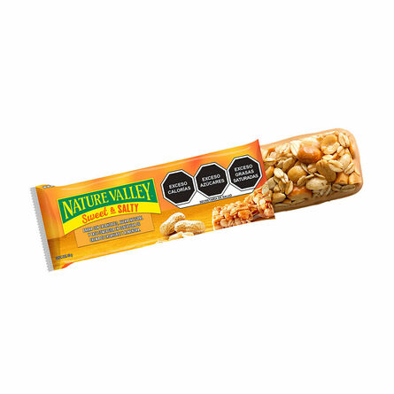 Nature Valley Barras sweet & salty cacahuate y crema de cacahuate y almendra 150 g image number 2