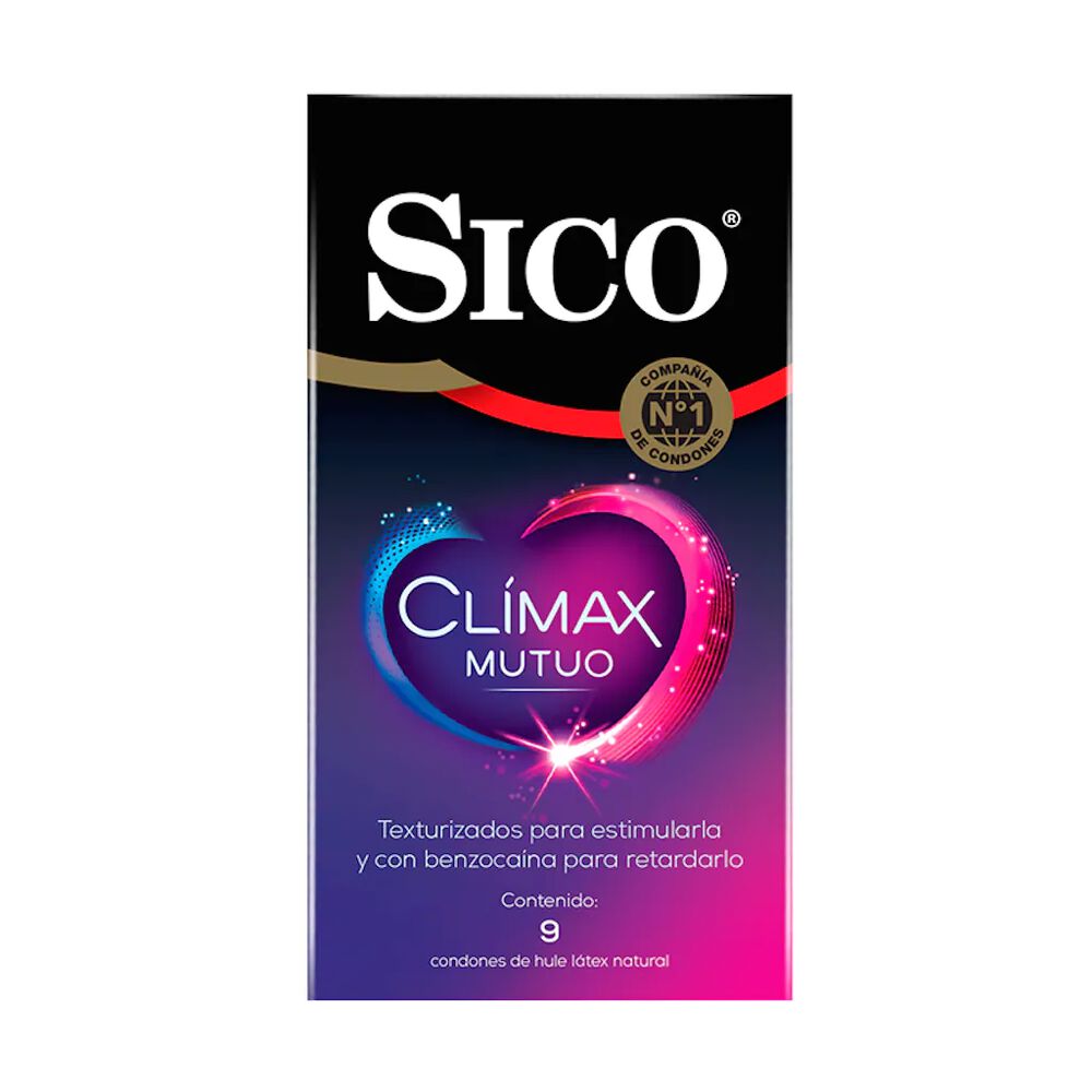 Sico Preservativo Mutual Climax con 9 Piezas image number 0