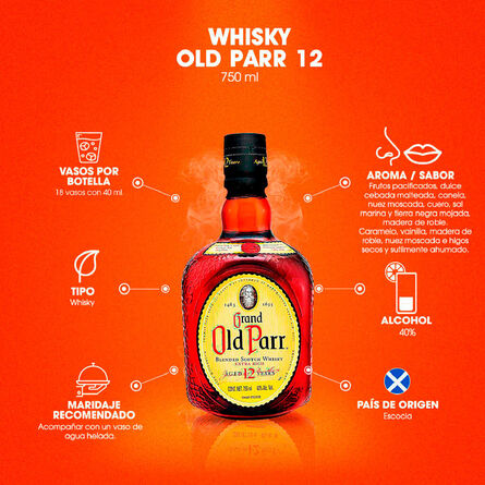 Whisky Old Parr 12 750 ml image number 3