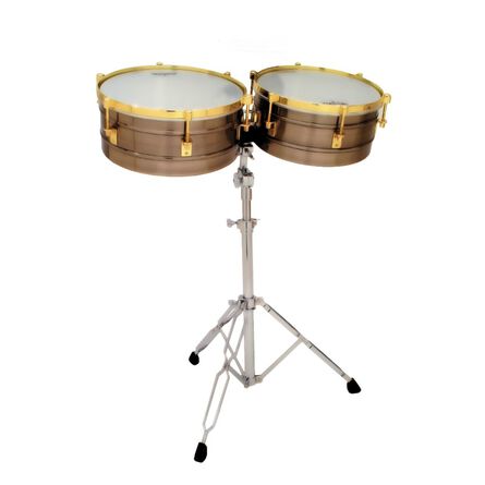 Timbales 14 y 15 pulg Shell Gold Latin Percussion image number 1