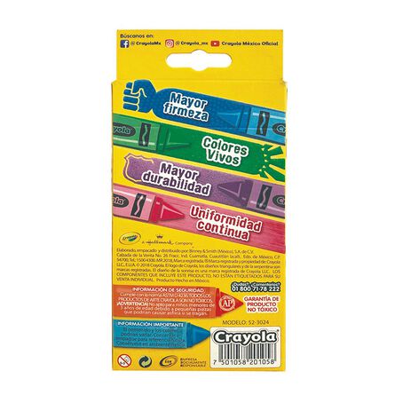 Crayones Crayola Estándar con 24 pz image number 1