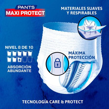 Ropa Interior Desechable Tena Maxi Protect Ch-M 10 piezas image number 1