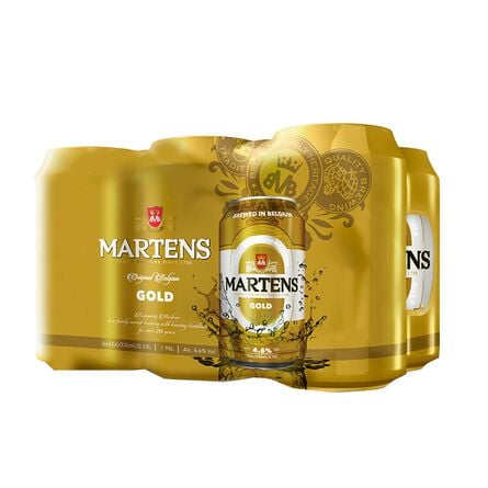 Cerveza Martens Gold Regular 6 pack en Lata de 330ml image number 1
