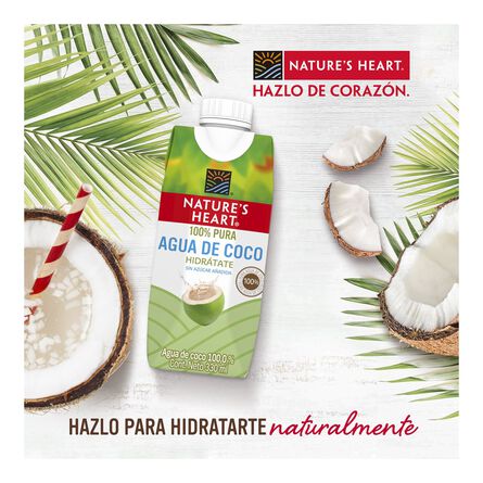 Agua de Coco Nature's Heart 100% Natural 330 ml image number 5