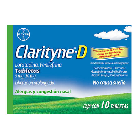 Clarityne-D Antialérgico Loratadina 5 mg 10 tabletas image number 1