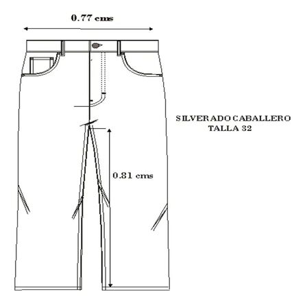 Jeans Básico Masculino Silverado Talla 32 Stone Medio Recto image number 3