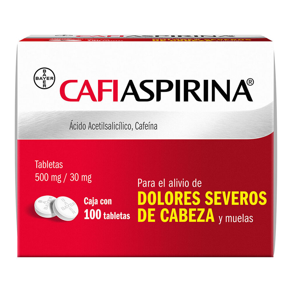 Cafiaspirina 500/30mg Tab con 100 image number 0