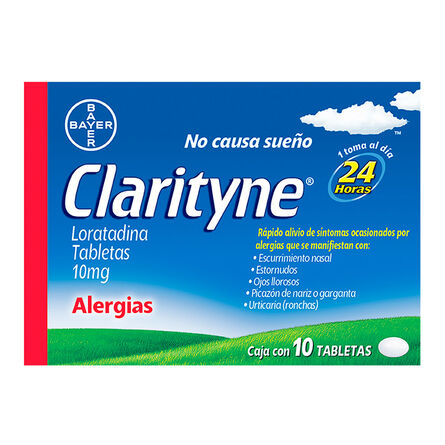 Clarityne-D Tabletas Antialérgico Loratadina 10 mg 10 tabletas image number 2