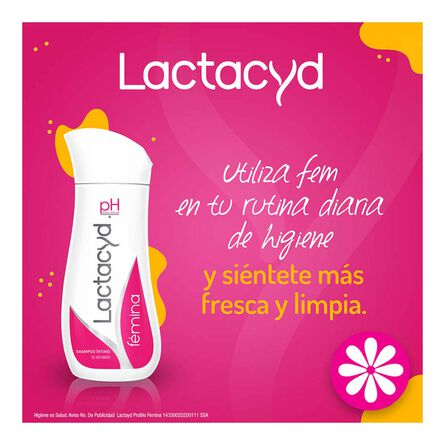 Shampoo Intimo de Uso Diario Lactacyd Fémina 200 ml image number 2
