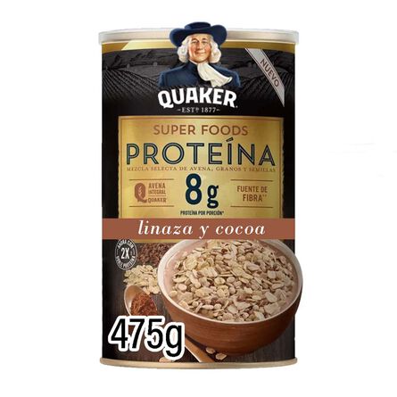 Hojuelas de Avena Quaker Super Foods con Linaza y Cocoa 475 g image number 1