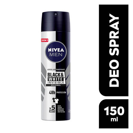 Desodorante Antimanchas Nivea Men B&W Invisible Power Spray 150 ml image number 1