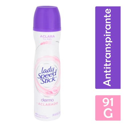 Antitranspirante en aerosol Lady Speed Stick Derma + Aclarado Perla 91 G image number 3