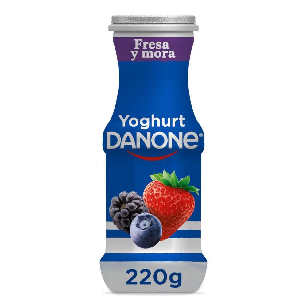 Yoghurt Danone Fresa Y Moras Bebible 240g image number 0