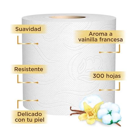 Papel Higiénico Kleenex Cottonelle Beauty 18 Rollos, 180 Hojas Dobles image number 2