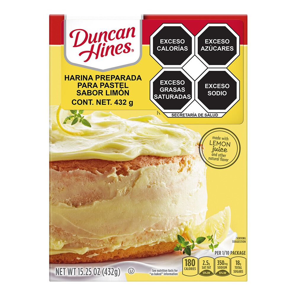 Harina Para Pastel Duncan Hines Lemon Supreme 432 Gr image number 0
