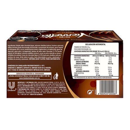 Pastel de helado Holanda Vienetta sabor chocolate 320 g image number 3
