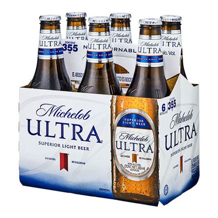 Cerveza Ultra Clara Michelob 6 Pack en Botella de 355ml image number 2