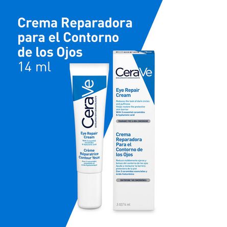CeraVe Crema Reparadora para el Contorno de Ojos 14 ml image number 1