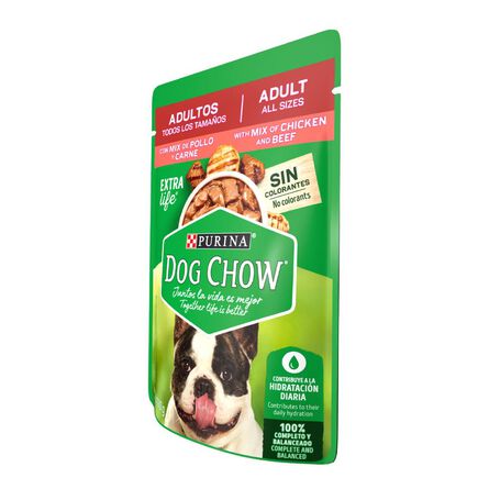 Purina Dog Chow Mix de Pollo y Carne Alimento húmedo Adultos todos los tamaños, pouch de 100g image number 1