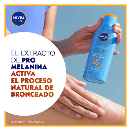 Protector Solar Corporal Nivea Sun Protect & Bronze FPS 30 200 ml image number 3