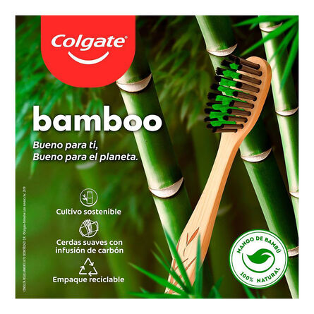 Cepillo de Dientes Colgate Bamboo Suave 2 pzas image number 5