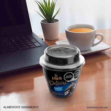 Yoghurt Batido Lala Delicias Pay Cookies Cream 150 g image number 4