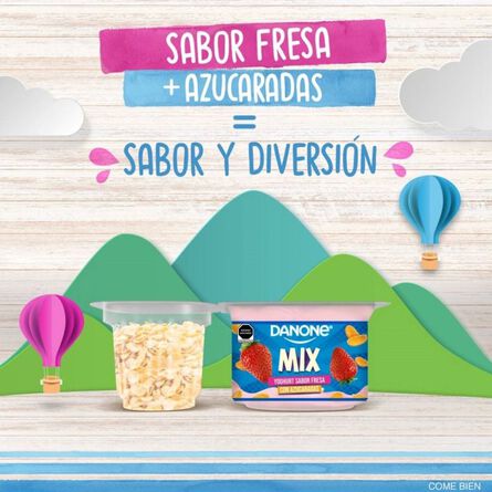 Yoghurt Danone Mix Sabor Fresa con Cereal Azucarado 143g image number 3