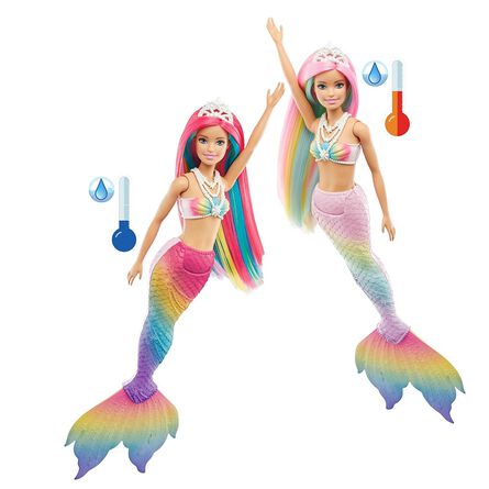 Barbie Sirena Arcoíris Mágico image number 5