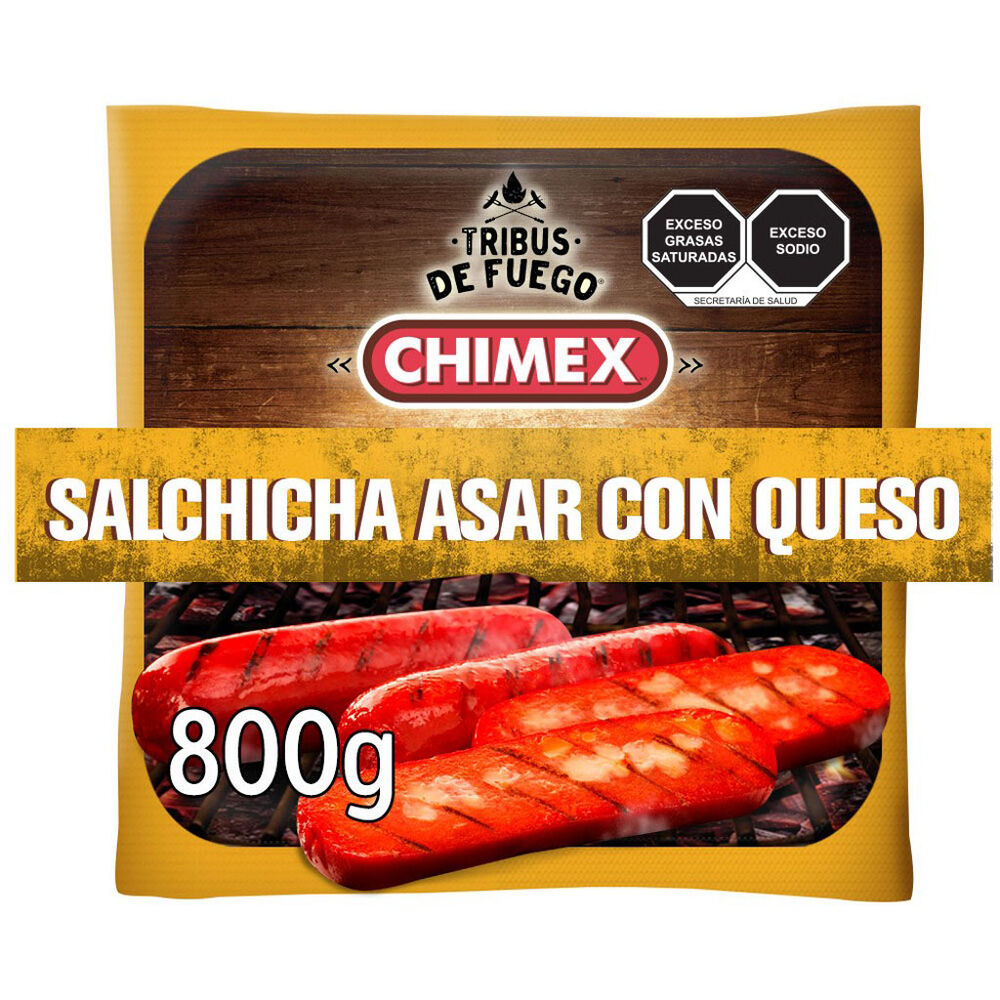 Salchicha Asar con Queso Chimex 800 Gr image number 0