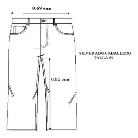 Jeans Básico Masculino Silverado Talla 29 Stone Medio Recto image number 3