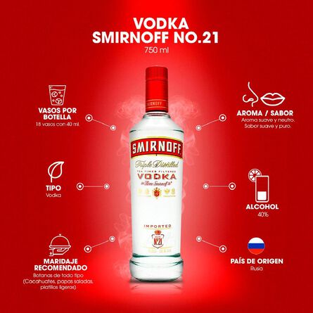 Vodka Smirnoff 750 ml image number 4