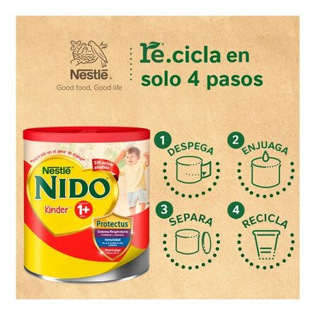 Alimento Para Niños de Corta Edad Nido Kinder&nbsp;1+ lata de 1.4kg + lata de 360g image number 3