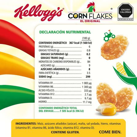 Cereal Corn Flakes Original Kellogg's Caja 410 Gr image number 1