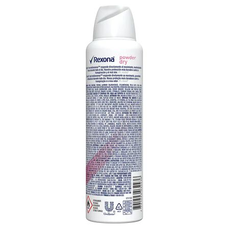 Antitranspirante Rexona Women Powder Dry en Aerosol para Mujer 150 ml image number 2