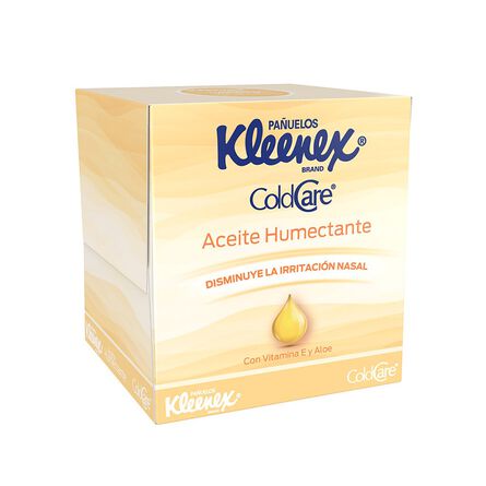 Pañuelo Kleenex Cold Care Aceite Humectante 70 pzas image number 1